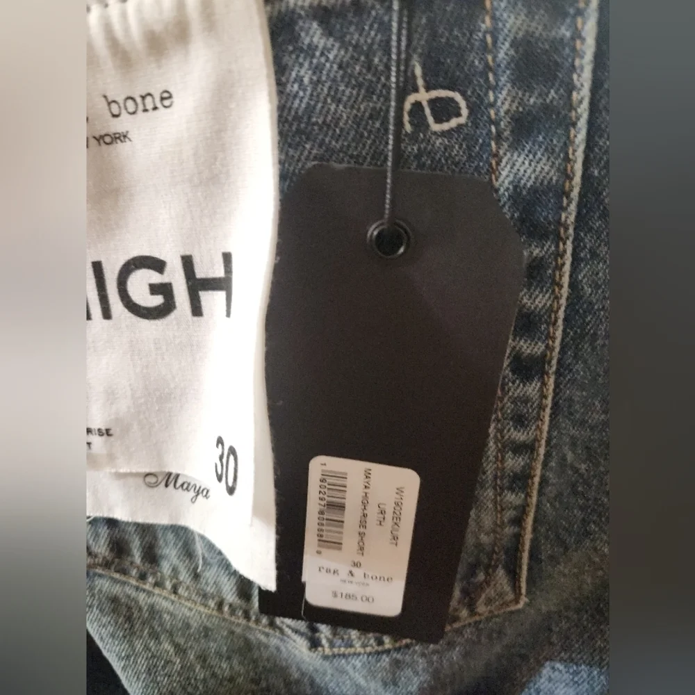 NWT Rag & Bone Maya High Rise Denim‎ Shorts SZ 30